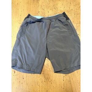 Birddogs Shorts Mens Large Gray Boom Classic 2-in-1 Lined Athletic Gym Casual